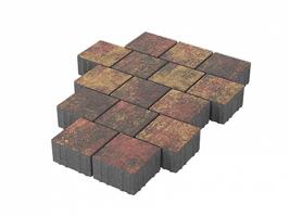  Тротуарная плитка Stellard Квадрат 150x150x80 мм Закат: внешний вид